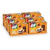 Jif Peanut Butter & Chocolate To Go, 8 Count Cups (Pack of 6), Less Sugar, Thick & Creamy Texture