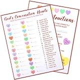 ReliThick 24 Pcs God's Conversation Hearts Match Game Cards Valentine's Day Party Game Cards Valentine Church Bible Match Cards for Adults Kids Classroom Home Party Supplies, 8.5 x 6.6