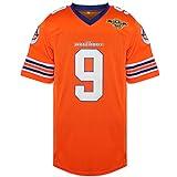 Phoneutrix Bobby Boucher #9 The Waterboy Adam Sandler Movie Mud Dogs Bourbon Bowl Football Jersey(Orange, Large)