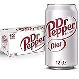 Diet Dr Pepper Soda, 12 fl oz cans (Pack of 12)