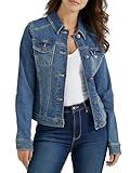 Wrangler Authentics Women's Stretch Denim Jacket, Blue, Medium