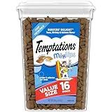 Temptations MixUps Crunchy and Soft Cat Treats Surfer's Delight Flavor, 16 oz. Tub