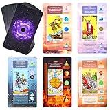 XSYLOHXL Tarot Cards for Beginners Tarot Deck with Meanings on Them Training Tarot Deck with Message for Reading Classic Learning Tarot Set