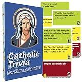 Catholic Trivia, Catholic Faith Game for The Whole Family - Rooted in The Catholic Bible, Dinnertime Game, Catholic Gift