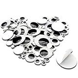 TOAOB 100pcs Plastic Googly Wiggle Eyes Self-Adhesive Round 6mm to 35mm White Sticker Eyes for DIY Crafts Scrapbooking Decoration