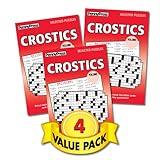 Crostics Hidden Word Puzzles for Teens, Adults & Seniors – 4 Pack [Paperback] Penny Press/Dell Magazines