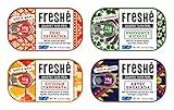 Freshé Gourmet Canned Tuna Variety Pack (4 Pack) Healthy High-Protein Skipjack Fish & Ready-to-Eat Meal – All-Natural, Non-GMO, Wild-Caught Tuna – Gluten Free Diet Friendly