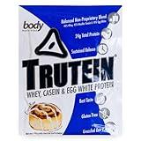 Body Nutrition Trutein High Protein Powder: 45% Whey, 45% Casein, 10% Egg White Protein Shake Mix, Gluten-Free, Low Sodium, Low Carb Protein Supplement Powder for Men & Women, Cinnabun, 34g Sample