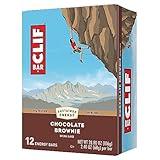 CLIF BAR - Chocolate Brownie Flavor - Made with Organic Oats - Non-GMO - Plant Based - Energy Bars - 2.4 oz. (12 Pack)