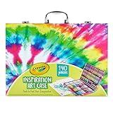 Crayola Inspiration Art Case Coloring Set - Tie-Dye (140ct), Art Set For Kids, Kids Art Supplies for School, Gift for Girls & Boys [Amazon Exclusive]