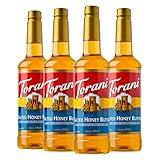 Torani Flavored Drink Syrup, Salted Honey Butter, 25.4 Fl Oz (Pack of 4)