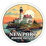 Newport Rhode Island Sticker Adventure Souvenir Decal Vinyl Small Waterproof for Water Bottle Mug Passport Book Scrapbook Notebook Laptop Tumbler Skateboard Computer Phone Size 4" Funny Gift ID44990