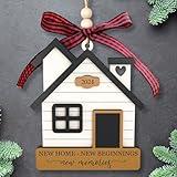 House Warming Gifts New Home - Housewarming Gifts for New House, Housewarming Gift Presents for Women, Couple - Christmas New Home Gifts for Home, New Home Owners Gift - Wooden New Home Ornament 2024