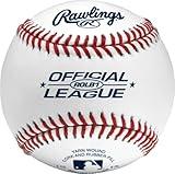 Rawlings | Official League Baseballs | Competition Grade | ROLB1 | Youth/14U | Game/Practice Use | 12 Count, White