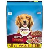 Kibbles 'n Bits Bistro Oven Roasted Beef, Spring Vegetable & Apple Flavors Dry Dog Food, 45 lb. Bag