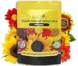 NatureZ Edge 5200+ Sunflower Seeds for Planting Bulk Variety Pack, Get More Sunflower Seeds to Plant, from Dwarf Sunflowers to Giant Sunflower Seeds, Includes Mammoth Sunflower Seeds, Non-GMO