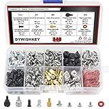 DYWISHKEY Computer Screws Standoffs Set Assortment Kit, 340 PCS