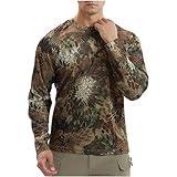 Generic Men'S Long Sleeve Sun Protection Shirts Lightweight Hunting Shirt Quick Dry Fishing Hoodie Summer Camouflage Shirts Prime of Day Deals Today 2024, Large