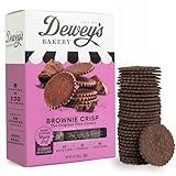 Dewey's Bakery Brownie Crisp Cookie Thins | No Artificial Flavors, Synthetic Colors or Preservatives | Baked in Small Batches | 9oz (Pack of 1)