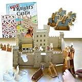 Build a Castle Kit for Kids - Paper Craft Activity Book with 3D Castle Model, Knights, and Archaeology for Kids