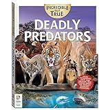 Incredible But True: Deadly Predators - Kids Hardcover Book, Learn About These Fearsome Animals, STEM for Kids Aged 7-12, Color Illustrated Non-Fiction Books, Learning & Education