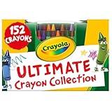 Crayola Ultimate Crayon Box Collection (152ct), Bulk Kids Crayon Caddy, Classic & Glitter Crayons for Classrooms, Gift for Kids