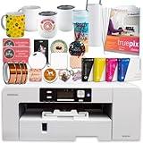 Sawgrass UHD Virtuoso SG1000 Sublimation Printer Starter Bundle with Inks, Sublimation Paper, Tape, Blanks Assortment, Designs and Access to Exclusive Content