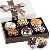 Cookie Gift Basket, 6 Gourmet Chocolate Cookies Gift Box, Prime Gifts for Food Delivery Ideas for Women Men Grandma