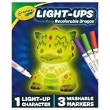 Crayola Light Ups Dragon, Recolorable Light Up Toy, Gift for Kids, 5, 6, 7, 8