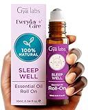 Gya Labs Sleep Well Essential Oil Roll On Blend - 100% Natural Aromatherapy Sleep Oil for Good Night Sleep - Made with Calming Essential Oils like Chamomile & Lavender Oil for Better Rest (0.34 Fl Oz)