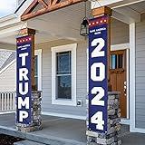 KENPMA Trump 2024 Flag Take America Back Save America Again Large Banners Outdoor Porch Yard Sign Garden Door Wall Decorative Banner - Indoor/Outdoor Decorations