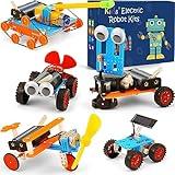 STEM Science Kits for Kids 5-7 8-12, Robotics Robot Building Car Kit STEM Toys for Boys Robots Craft 5-8 6-8, Science Activities Experiment Engineering Project Electronics 5 6 7 8 Year Old Boy Gifts