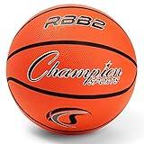 Champion Sports Rubber Junior Basketball, Heavy Duty - Pro-Style Basketballs, and Sizes - Premium Basketball Equipment, Indoor Outdoor - Physical Education Supplies (Size 5, Orange)