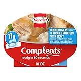 HORMEL COMPLEATS Chicken Breast & Mashed Potatoes With Gravy Microwave Tray, 10 oz (Pack of 6)