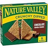 Nature Valley Crunchy Dipped Granola Squares, Oats and Chocolate, 6 ct