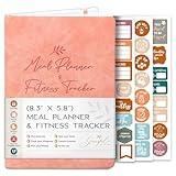 Graceful by Design Meal Planner and Fitness Tracker - Plan Workouts in our Fitness Journal for Women - Track Macros in our Food Journal for Women Weight Loss - Tear and Track with Perforated Pages