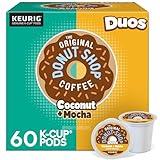 The Original Donut Shop Duos Coconut + Mocha Coffee, Keurig Single Serve K-Cup Pods, Medium Roast Coffee, 60 Count, (6 Packs of 10)