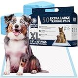 American Kennel Club Scented Puppy Training Pads with Ultra Absorbent Quick Dry Gel – 28 x 30 Pee Pads for Dogs - Fresh Scented - 50 Count, XL