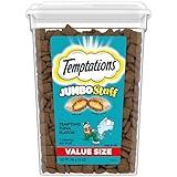 Temptations Jumbo Stuff Crunchy and Soft Cat Treats Tempting Tuna Flavor, 14 oz. Tub