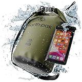 Earth Pak Waterproof Dry Bag - Roll Top Waterproof Backpack Sack Keeps Gear Dry for Kayak with Waterproof Phone Case