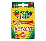 975 Supply 1 pack Crayons, Classic Colors, Crayons For Kids, School Crayons, Assorted Colors - 24 Crayons Per Box - 1 Box