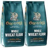 One in a Mill Whole Wheat Flour | 2 LB [Pack of 2] Unbleached Pre-sifted Premium Quality Flour for Baking Bread, Cakes, Pie Crusts, Pasta & Artisan Doughs