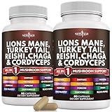 NEW AGE Lions Mane 3000mg 20in1 Mushroom Supplement with Turkey Tail 2000mg Reishi 1000mg Cordyceps Chaga 1000mg with Marshmallow Root - 120 Count