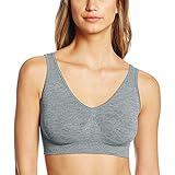 Hanes womens Cozy Seamless Wire-free Bra, Light Grey Heather, XX-Large US