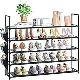 OYREL Shoe Rack 5 Tier Shoe Organizer Shoe Storage 20-25 Pairs Shoe Rack for Closet Shoe Rack Organizer Entryway Shoe Holder Space Saving Shoe Shelf Shoe Stand Large Tall Shoe Tower Garage Door