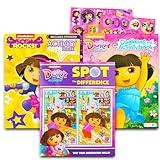 Dora the Explorer Coloring Book Super Set - 3 Dora Coloring Books Bundle with Dora Play Pack (Dora and Friends Party Supplies)