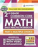 2nd Grade Common Core Math: Daily Practice Workbook - Part I: Multiple Choice | 1000+ Practice Questions and Video Explanations | Argo Brothers (Next Generation Learning Standards Aligned (NGSS))