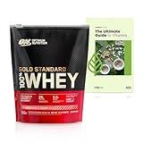 Optimum Nutrition Gold 100% Whey, Strawberries & Cream, Protein Powder, 22 Servings, 1.5 LB + Exclusive VitaMax Vitamin Guide (2 Items)