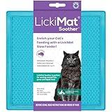 LickiMat Classic Soother, Cat Slow Feeder Lick Mat, Boredom Anxiety Reducer; Perfect for Food, Treats, Yogurt, or Peanut Butter. Fun Alternative to a Slow Feed Cat Bowl or Dish, Turquoise