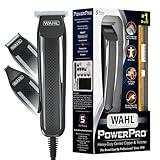 Wahl PowerPro Corded Detailer Trimmer Kit for Mens Grooming – for Beard, Mustache, Stubble, Ear, Nose, & Body Grooming – Model 9686